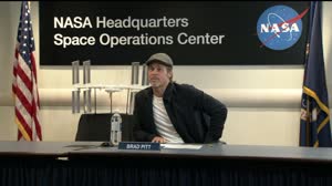 Brad Pitt Speaks with NASA Astronaut on Space Station about Artemis Program